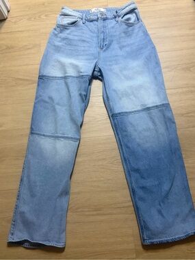 Hollister Curvy Ultra High-Rise Dad Jeans Size 9 R/ 29x31 Light Wash 98% Cotton